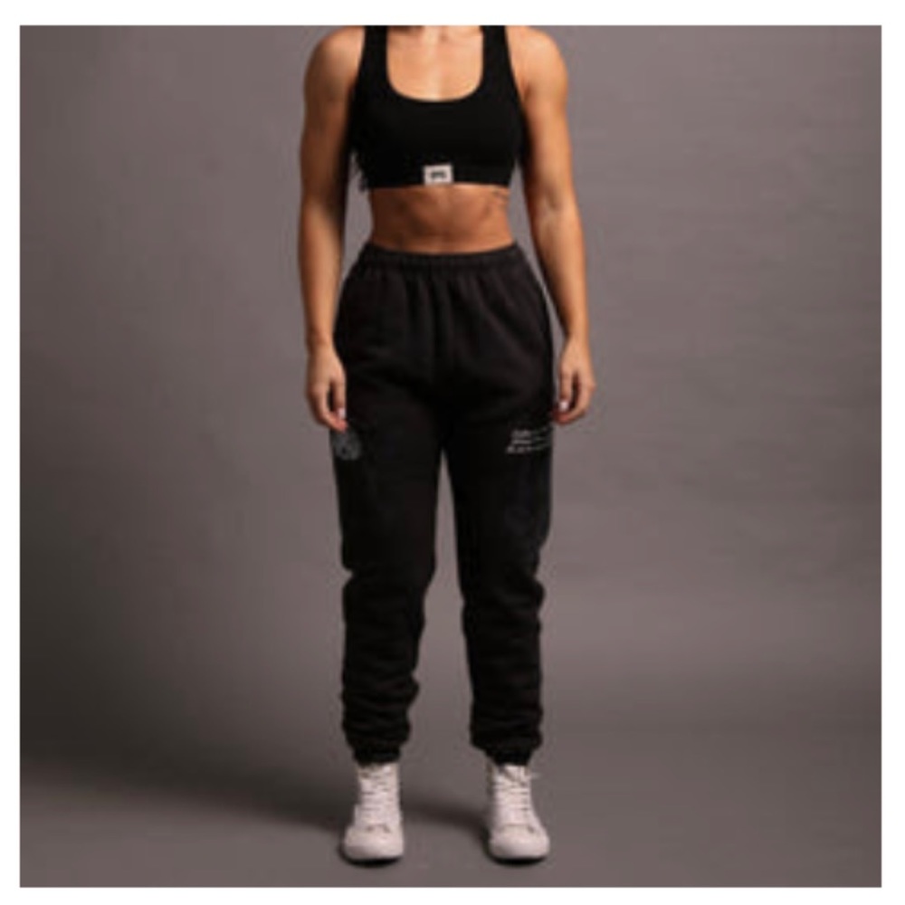 Darc Sport She Pray For Us Premium Post Lounge Sweats in Charcoal